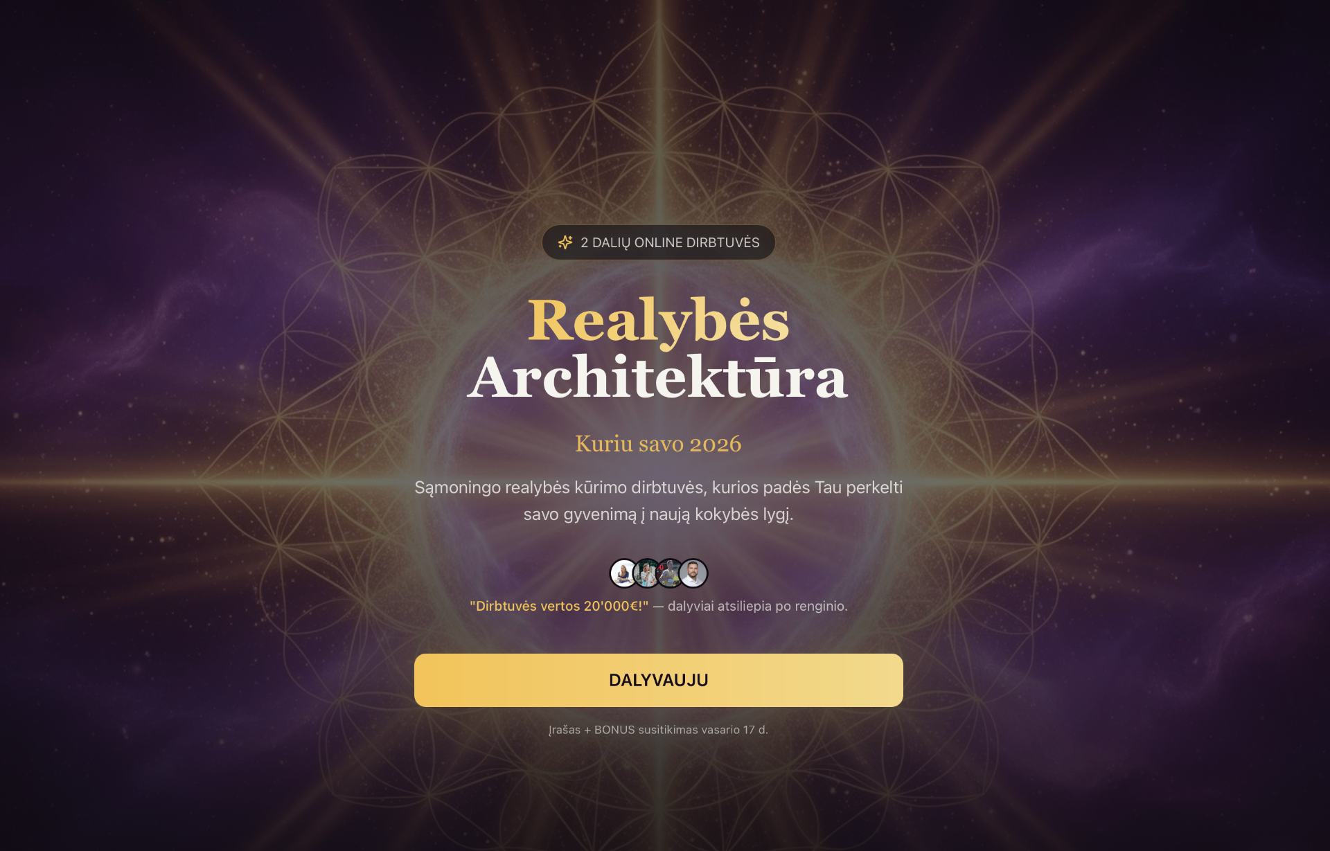 Realybės Architektūra 2026